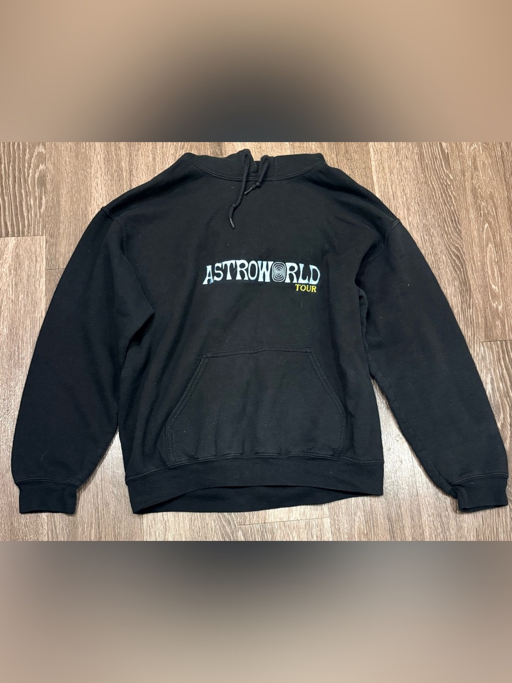 Astroworld Travis Scott Black Wish You Were Here Tour Black Hoodie Size Small